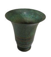 American Art Deco Bronze Vase By Carl Sorensen